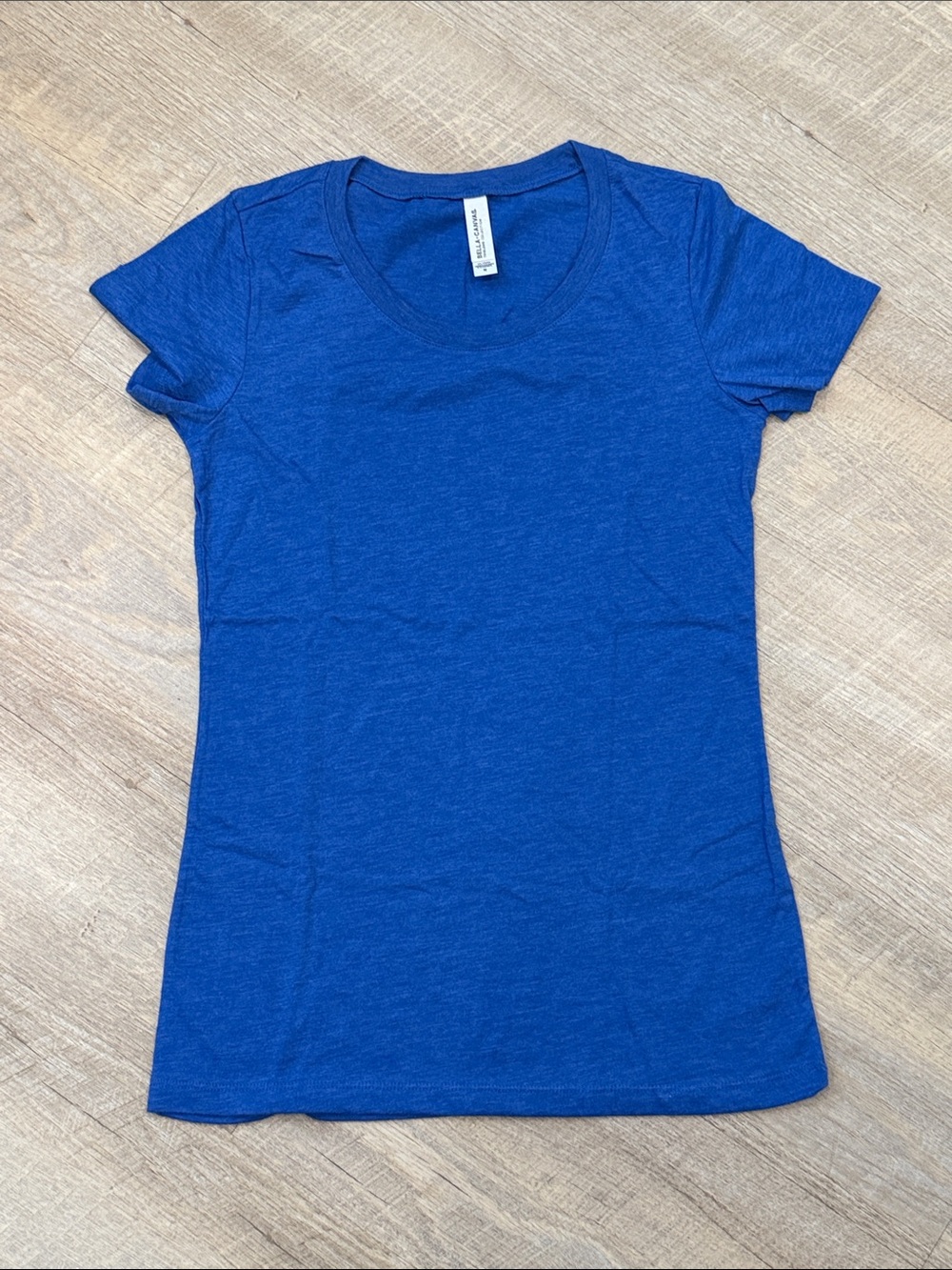 NWOT Bella Canvas Royal Blue Short Sleeve Women's Fitted Tee